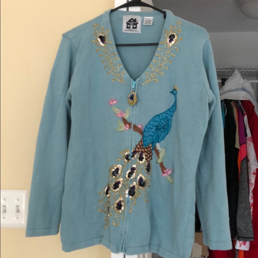 Peacock sweater